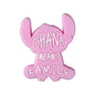Silicone Focal Beads Blue Alien Character Large Ears Pink Blue Letters Stitch 12