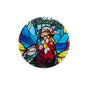 20pcs Silicone Focal Beads Thanksgiving Turkey Stained Glass Design