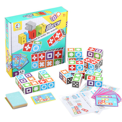3D Puzzle Educational Toy Plastic Matching Board Game for Kids