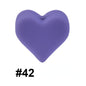 50pcs 14mm Heart Silicone Beads Colorful Diy Teether Accessories 20