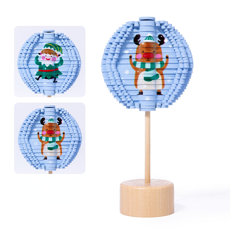 Wooden Christmas Spiral Tree Montessori Toys for Kids 7