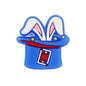 20pcs Silicone Focal Beads Magic Hat With Bunny Ears 3
