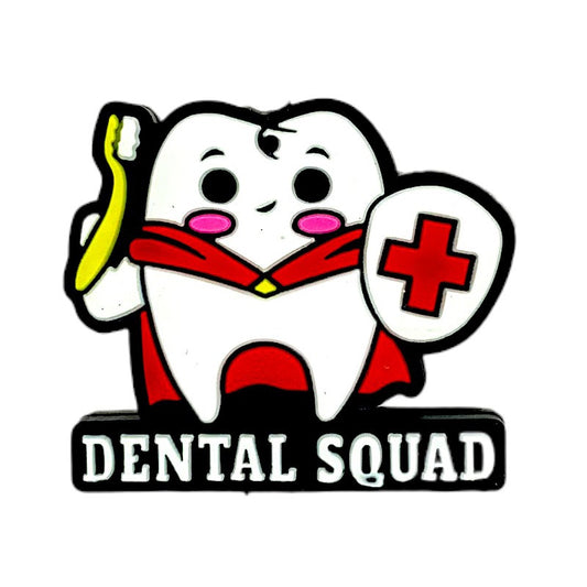 20pcs Silicone Focal Beads Dental Squad Tooth Character Holding Shield