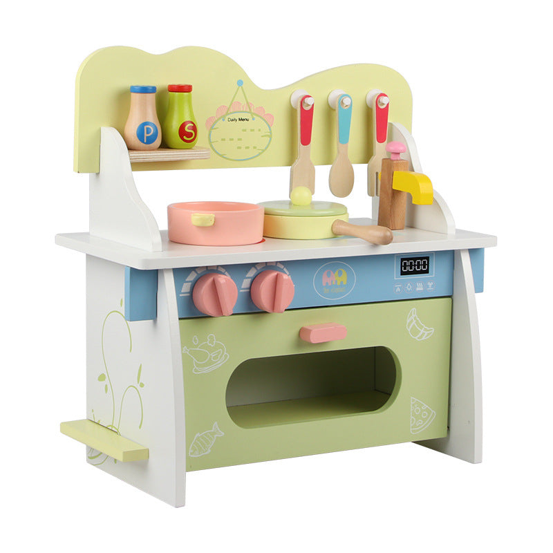 Wooden Montessori Toys Simulation Kitchenware Set for Kids 3