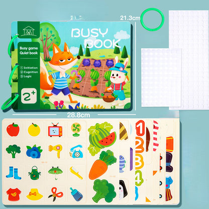 Educational Montessori Toys Quiet Sticker Activity Book for Kids 6