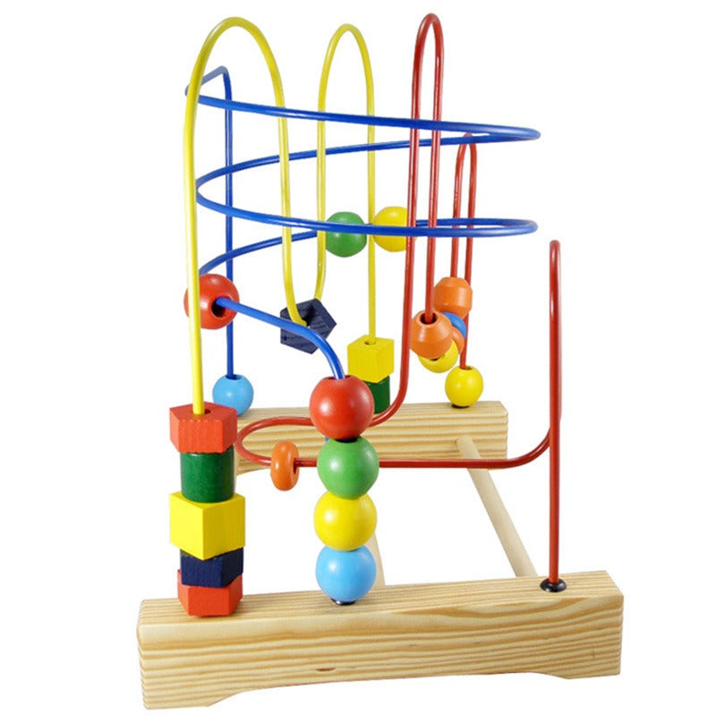 Extra Large Wooden Bead Maze Educational Toy for Toddlers 3