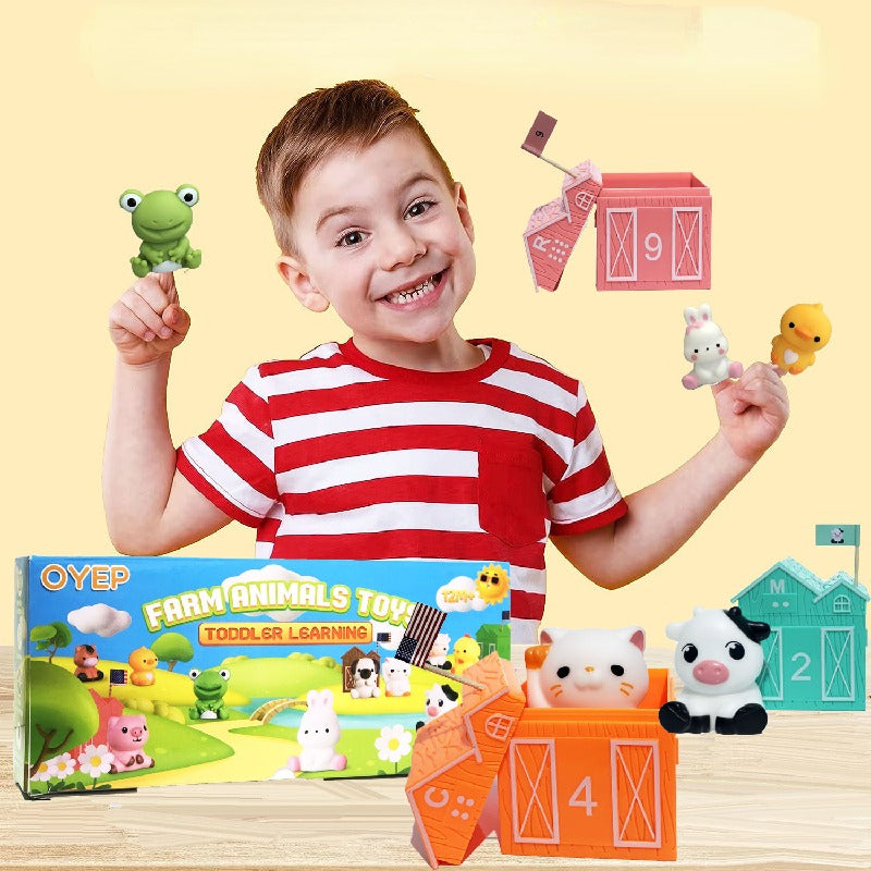 Farm Animal Montessori Toys Enamel Educational Toy Set 2