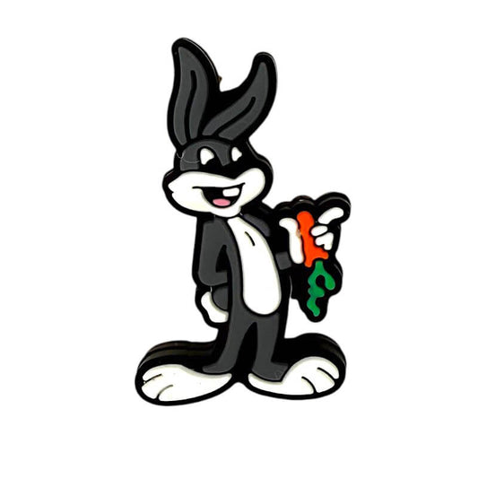 20Pcs Silicone Focal Beads Long Ear Rabbit Holding Carrot