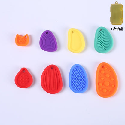 Sensory Stone Silicone Tactile Fidget Toy Worry Stone Stress Relieving