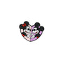 20Pcs Silicone Focal Beads Valentine Heart Mouse Character Holding Hands