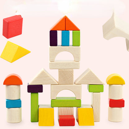 Wooden Building Blocks Educational Montessori Toy for Kids 3