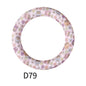 65mm Printed Silicone Beads Rings 32