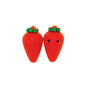 Silicone 3D Focal Beads Carrot with Green Top
