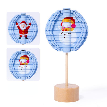 Wooden Christmas Spiral Tree Montessori Toys for Kids 5