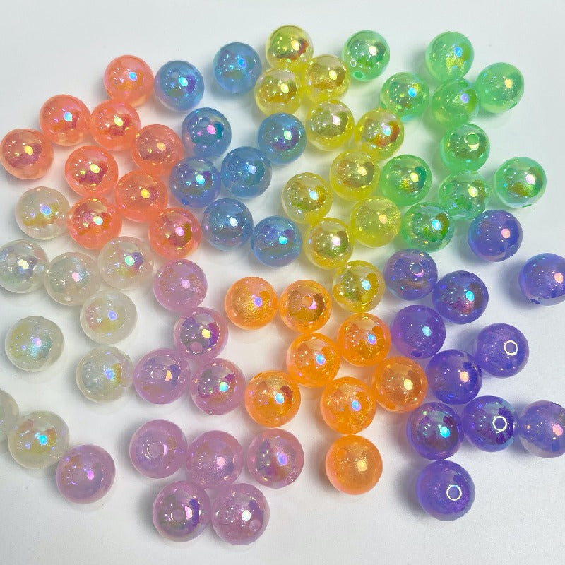 50pcs 16mm Glow in Dark Round Acrylic Beads for Jewelry Making 3