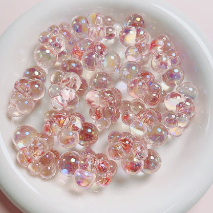 10pcs 22x32mm UV Finish Transparent Cloud Acrylic Beads DIY Bracelet Making 10