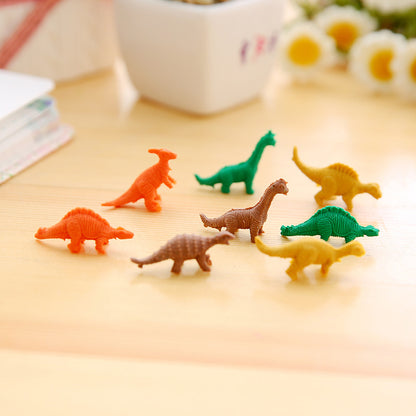 Cartoon Dinosaur Egg Eraser Toy with 7 Mini Dinosaurs Inside 3