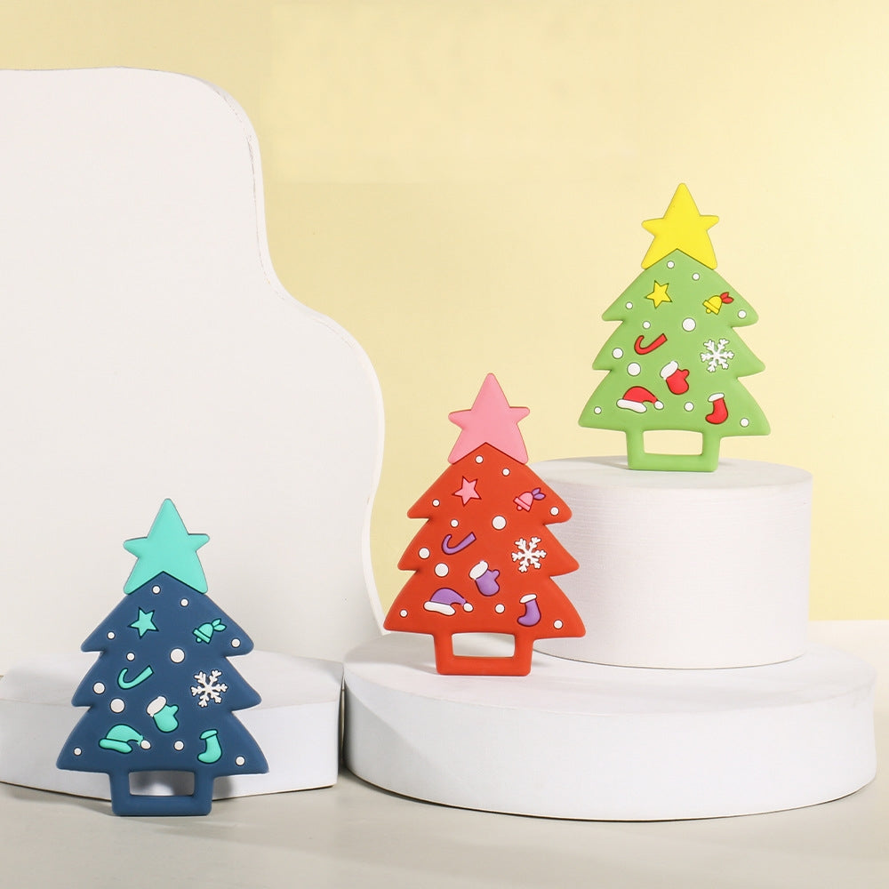 Christmas Tree Silicone Teething Toy Baby Teether Set 10pcs