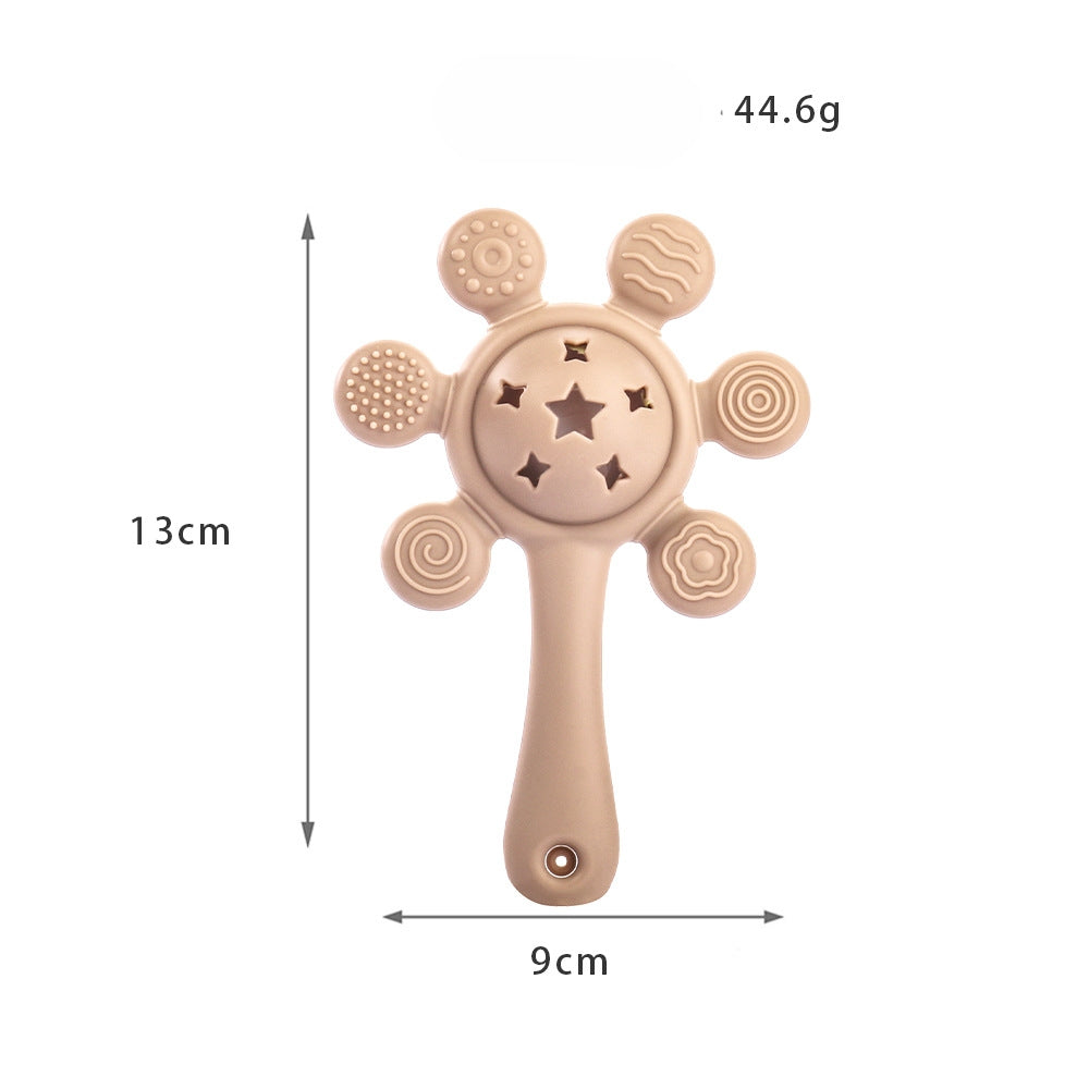 Silicone Teething Toy Palm Rattle Baby Teether 10 Pack 3