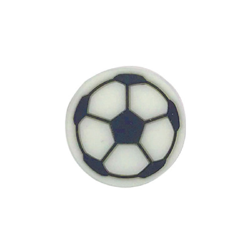20pcs Silicone Focal Beads Football Round Detail 8