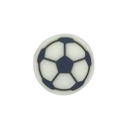 20pcs Silicone Focal Beads Football Round Detail 8