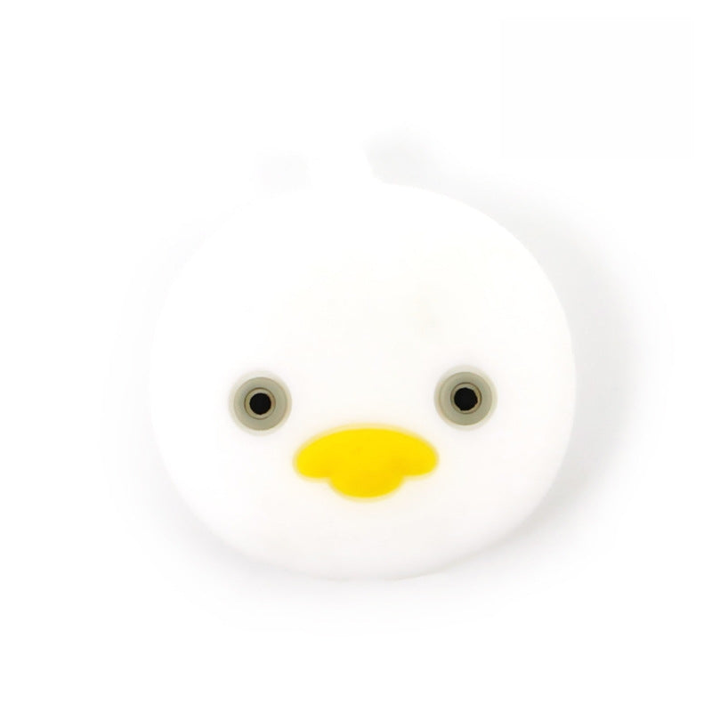 Silicone Focal Beads Cartoon Duck Round Face with Beak 9