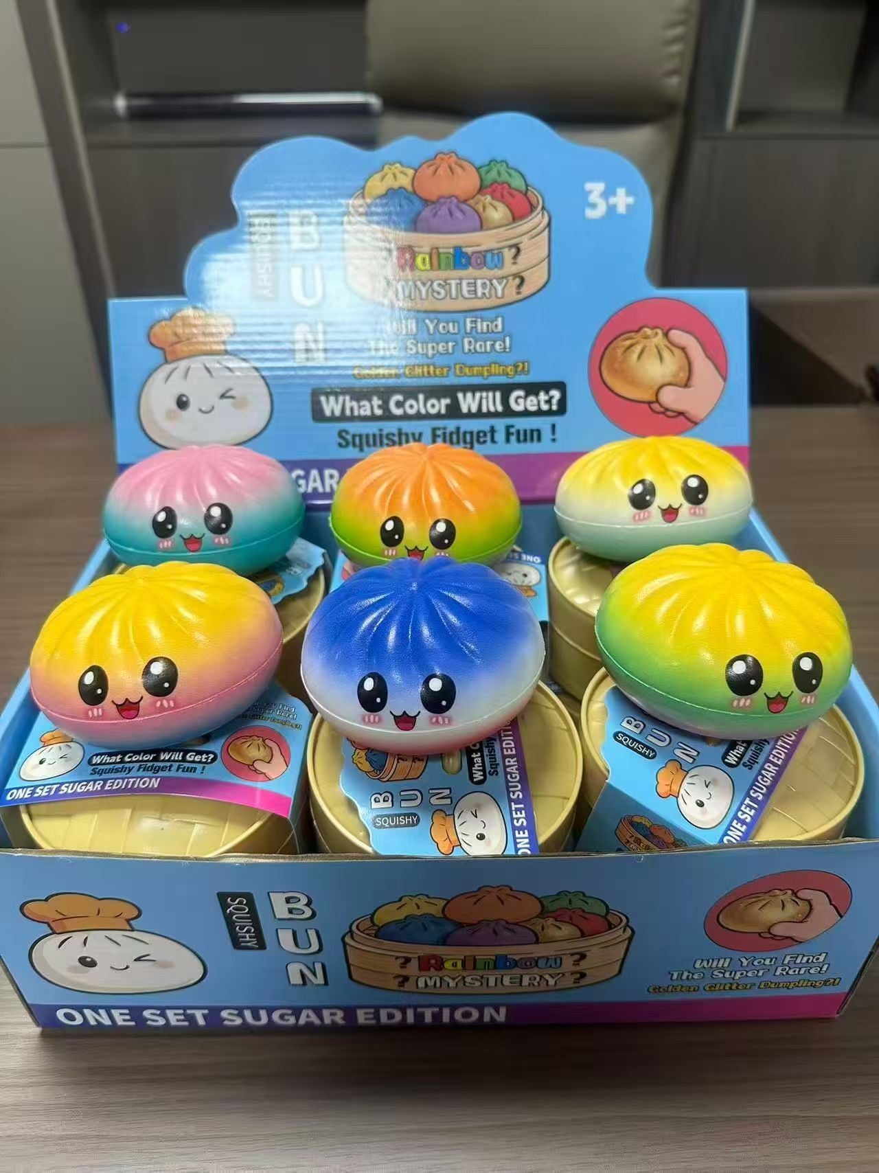 PU Cartoon Character Dumpling Squishy Sensory Stress Toy 9cm 10