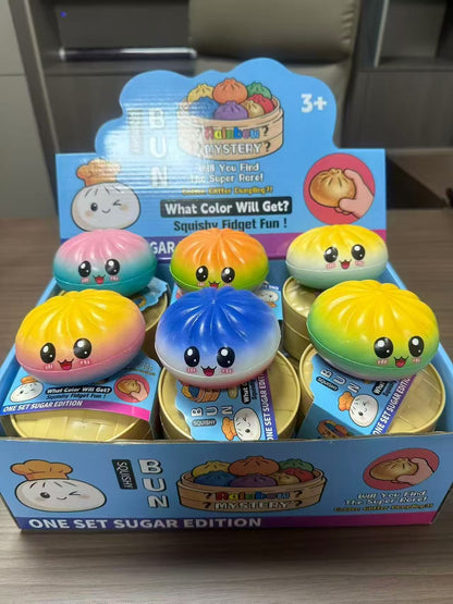 PU Cartoon Character Dumpling Squishy Sensory Stress Toy 9cm 10