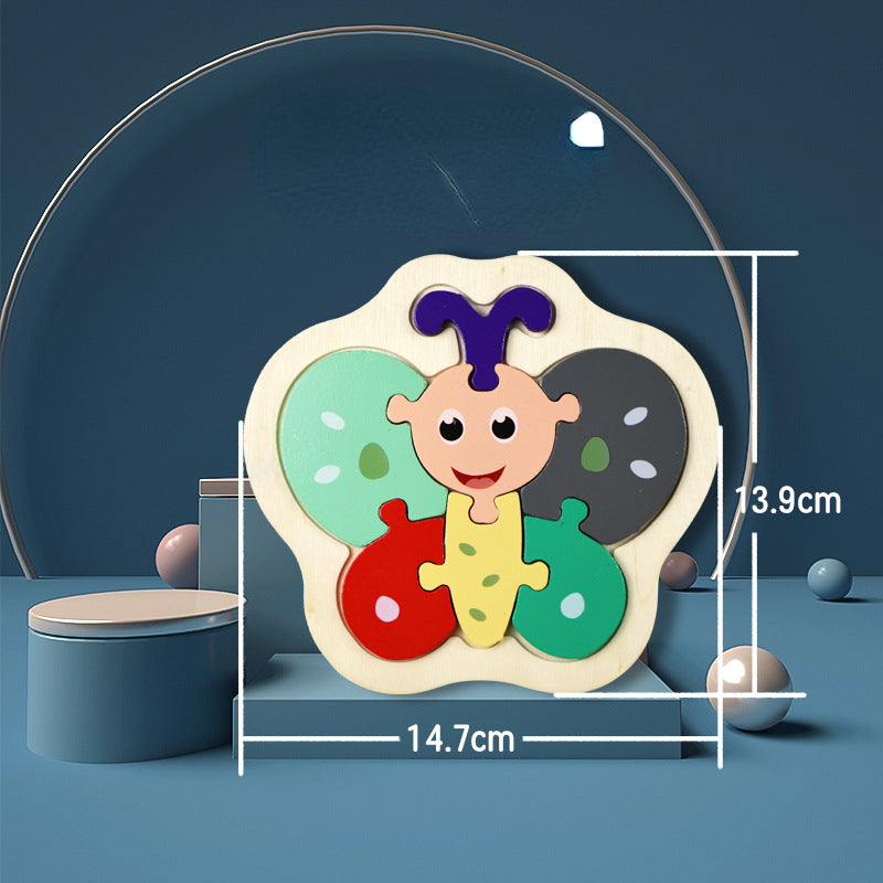 Wooden 3D Animal Puzzle Educational Toy for Kids 13