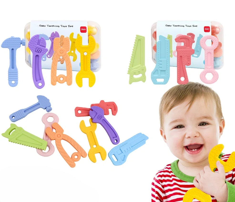Silicone Tool Set Baby Teething Toy for Infant
