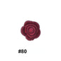 50pcs Silicone Focal Beads Rose Flower Double-Sided Design 31