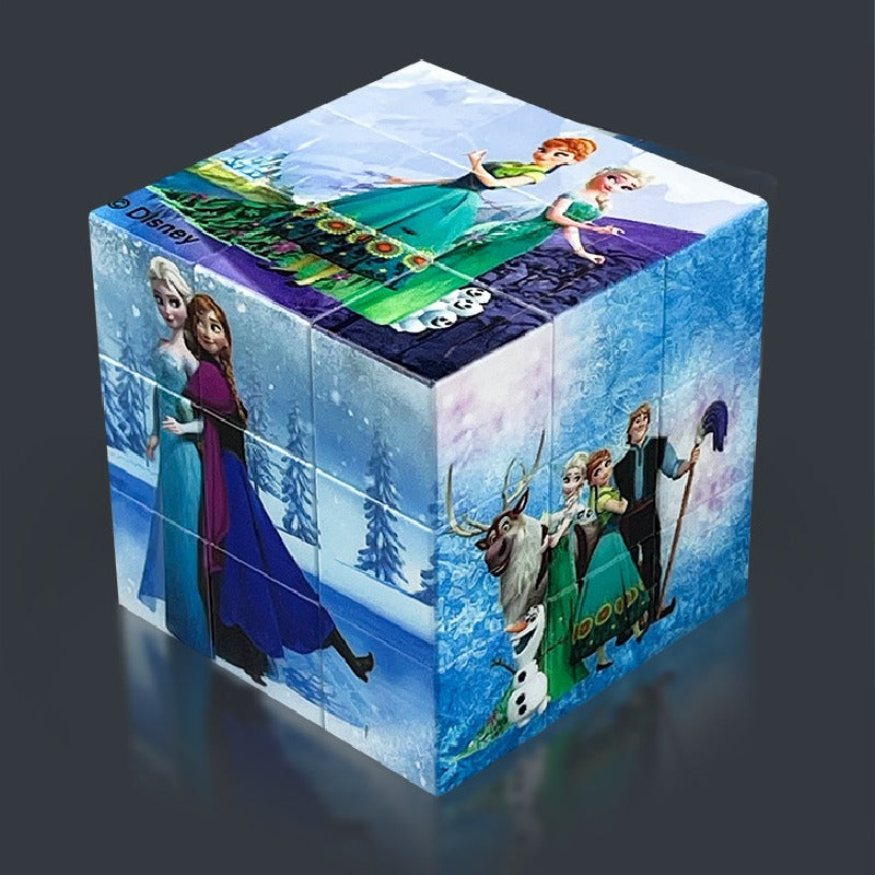 Neutral Ice and Snow Themed Rubik's Cube Fidget Toy 57mm 9