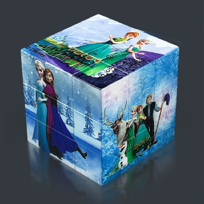 Neutral Ice and Snow Themed Rubik's Cube Fidget Toy 57mm 9