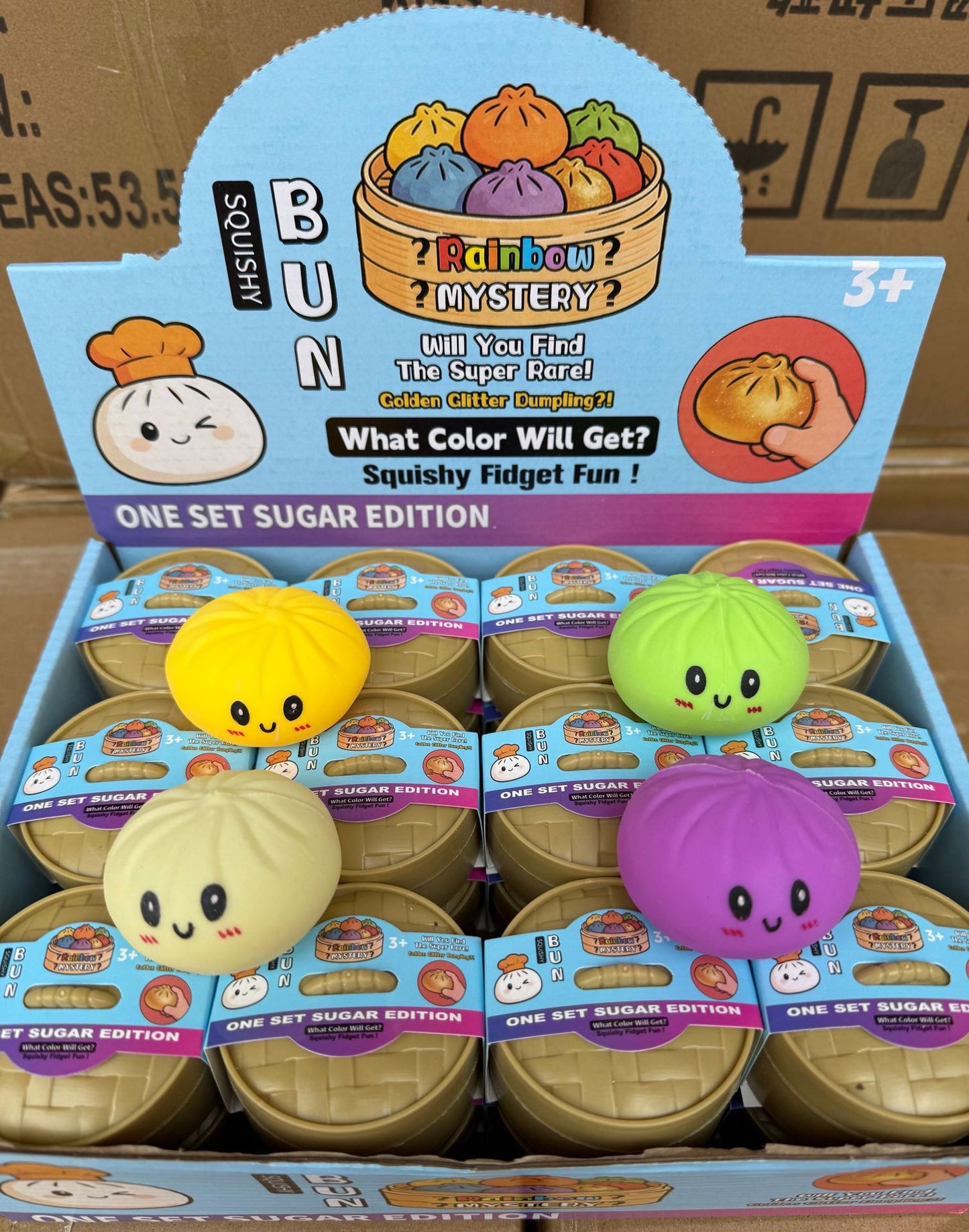 TPR Smiling Dumpling Squishy Squeeze Toy Sensory Stress Relief 7