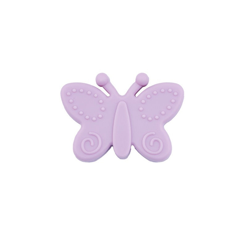 20pcs Silicone Focal Beads Butterfly Side Profile 7