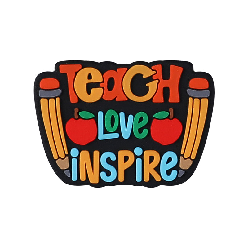 Silicone Focal Beads Teacher Heart Teaching Motivation Learn Designs 17