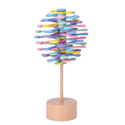 Wooden Rotating Stick Sensory Fidget Toy Decompression Stick