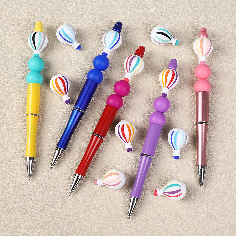 20Pcs Silicone 3D Focal Beads Hot Air Balloon Layered Wings 6