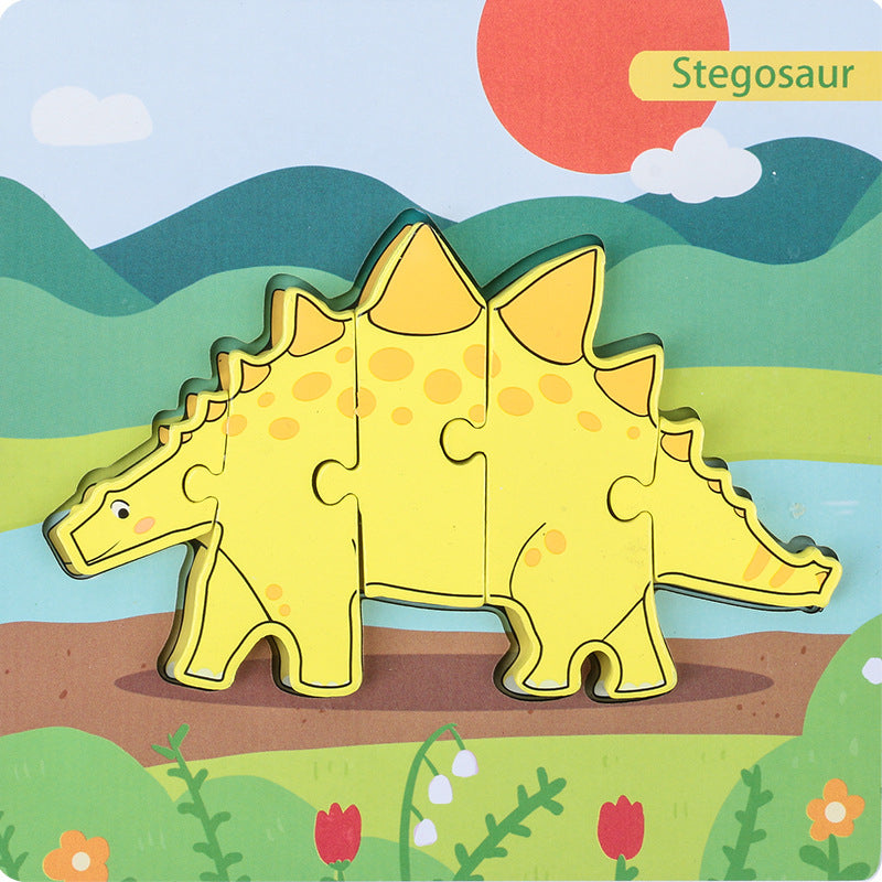 Dinosaur 3D Puzzle Educational Toy Density Board Material 11