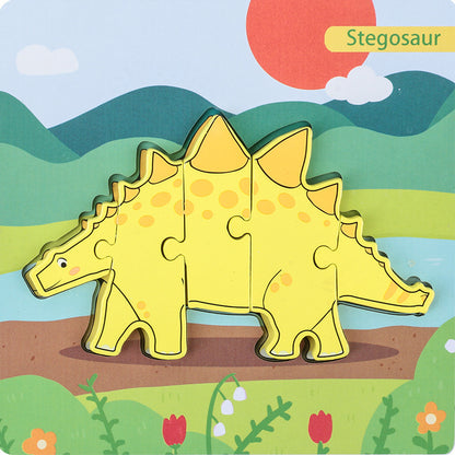 Dinosaur 3D Puzzle Educational Toy Density Board Material 11