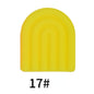 20pcs Silicone Focal Beads Arch Solid Color Design 10
