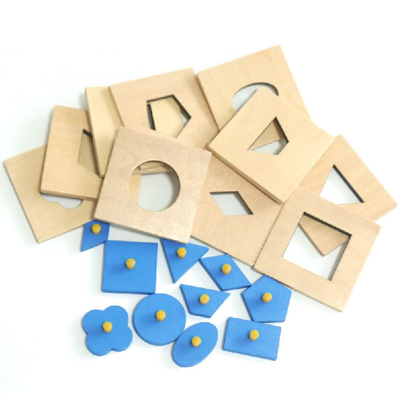 Wooden Montessori Toys Geometric Shape Sorting for Toddlers 5