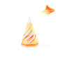 3D Printed Fidget Toy Flexible Spiral Cones 5cm