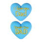 20Pcs Silicone 3D Focal Beads Father's Day Heart Tie Bow Designs 10