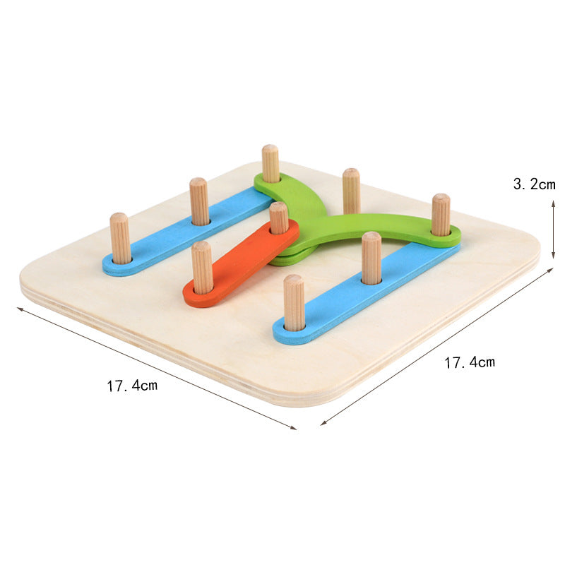 Wooden Montessori Toys Alphanumeric Shape Matching Puzzle 4