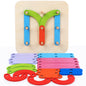 Wooden Montessori Toys Alphanumeric Shape Matching Puzzle 2