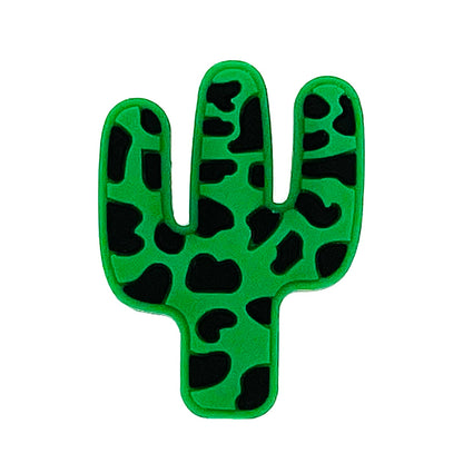 20pcs Silicone Focal Beads Cactus Cutout Center Design 4