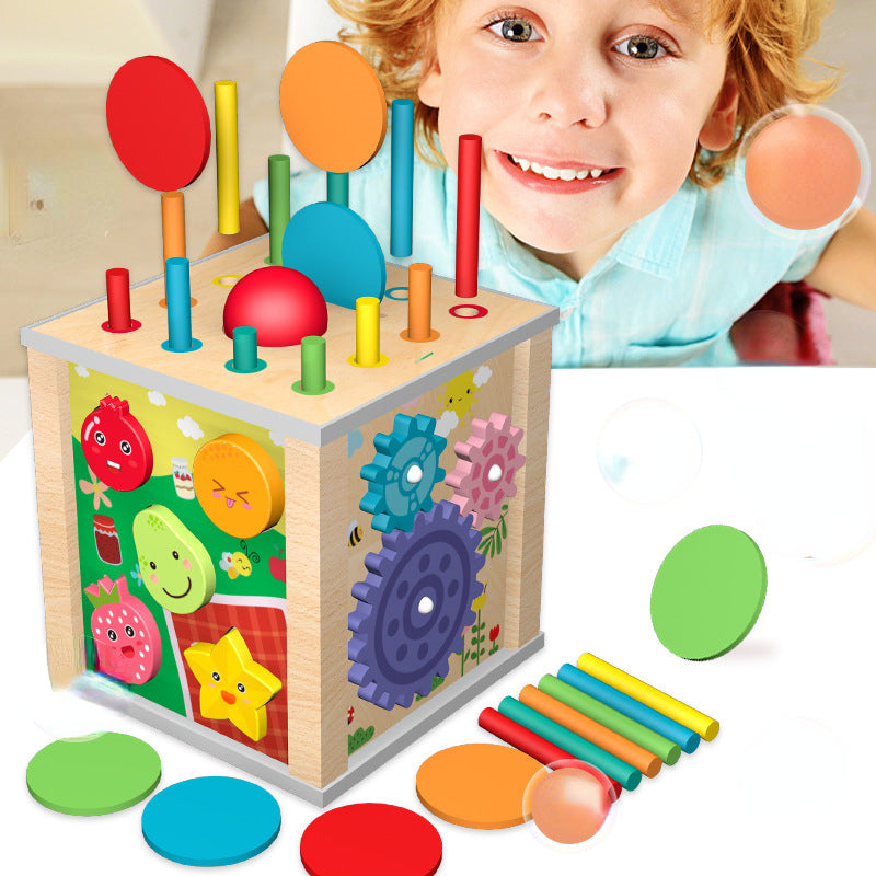 Wooden Montessori Toys Pairing Radish Pulling Educational Toy 5
