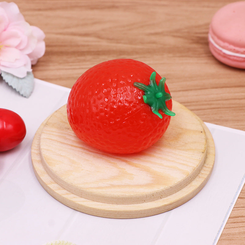 Plastic Fruit and Animal Splat Ball Squishy Toy Sensory Fidget 16