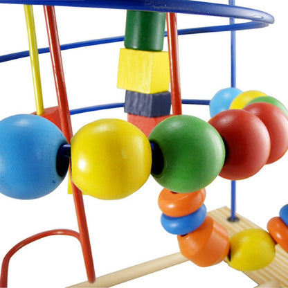 Extra Large Wooden Bead Maze Educational Toy for Toddlers 4